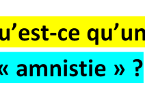 Qu’est-ce qu’une amnistie ?